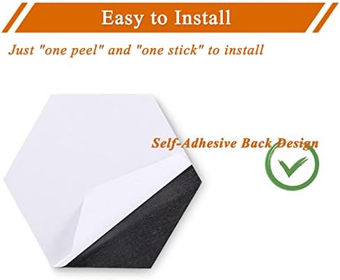 8Pcs Hexagon Felt Cork Board Tiles, Self Adhesive DIY Bulletin Board Pin Board for Office School Home Wall Decor Stickers Memos Photos Display (Gradual Purple)