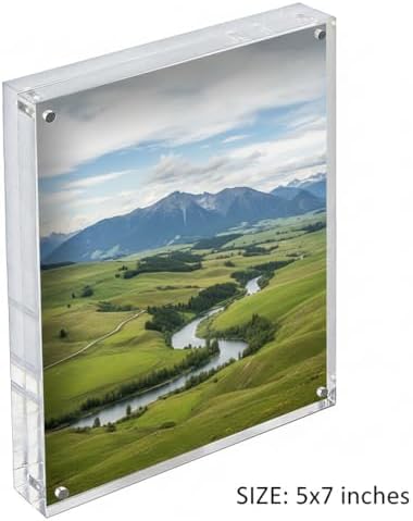 Azar Displays 104434 5-Inch by 7-Inch Vertical/Horizontal Block Frame