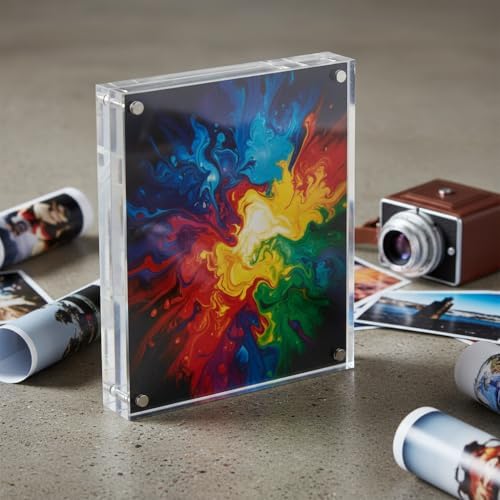 Azar Displays 104434 5-Inch by 7-Inch Vertical/Horizontal Block Frame